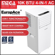 EUROPACE EPAC10C6 | EPAC 10C6 4-IN-1 10,000 BTU PORTABLE AIRCON