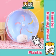 AEIOU😺 Candy Color Silent Exercise Plastic Running Wheel with Stand Hamster Small Pet Roda Larian