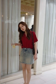 urban apparels | masion denim skort กระโปรงกางเกงยีนส์สั้น