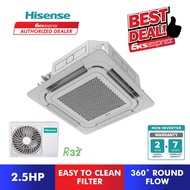 Hisense R32 Ceiling Cassette Aircond AUC20QFGS