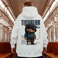 M-8XL American Style Street Cool Brown Bear Print Oversized Hoodie Loose Hoodie Students Large Soft