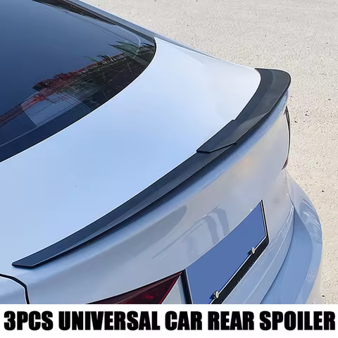 Spoiler For Car Universal 3Pcs 115-135CM Rear Wing For Passat B8 Audi A3 W211 BMW F10 E92 G20 Chevro