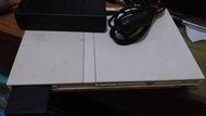 PS2 (70000)+記憶卡+搖桿x1 附電源 訊號線PS2白色 薄機70000型