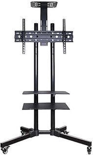 TV Wall Mount, Monitor Rack Cart LCD TV Removable Stand Floor Standing Type Rotating Universal Shelf TV Stand nyfcck