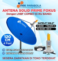 Dish Parabola Solid 120cm Merk NexParabola Biru