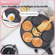 【SG Seller】26cm Frying Pan Seven-Hole Breakfast Pan Non-stick Frying Pan Egg Frying Mould