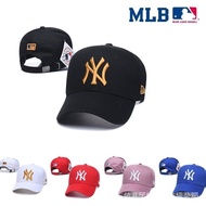 MLB NY MLB 100% Original NY Baseball Cap Unisex Embroidered Logo Bent Hat Breathable Casual Sun Hat 