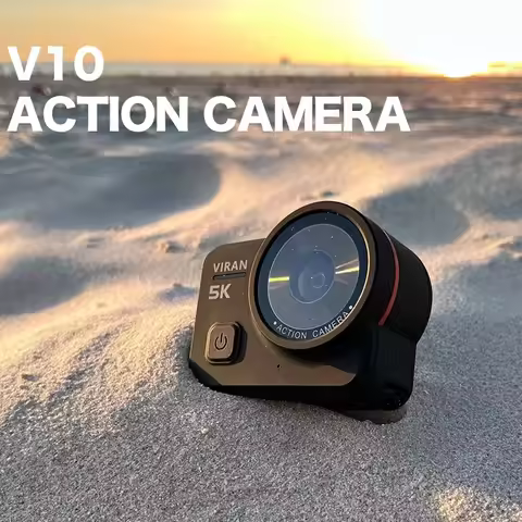 VIRAN V10 5K Action Camera Waterproof 4K Sports Camera 2.0" Touch LCD EIS Stabilization Dash Cam Mot