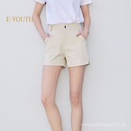 Eyouth 20125 Women Split Hem Tailored Shorts