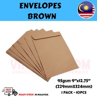 Envelope Brown 70gsm 4"x9" (102mmX229mm) / Envelope Brown/White 70gsm 4"x9" (102mmX229mm)