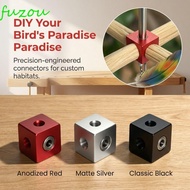 FUZOU Parrot Perch Nut, M6 M8 Aluminum Alloy Square Nut Bracket, 6 Sided Nut Square/Cylinder Hexagon