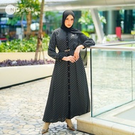 Nobby - Yuniar Dress 2 Gamis Bahan Woolpeach Gamis Motif Terbaru