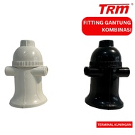 TRM FG 999WB 2-Prong E27 White Black (K) Combination Hanging Fitting