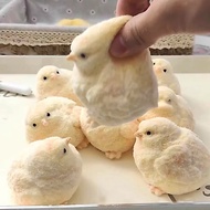 Mainan Squishy Anak Ayam Realistik, Mainan Pelepas Tekanan Berbentuk Haiwan Berbulu, Beruang Butter,