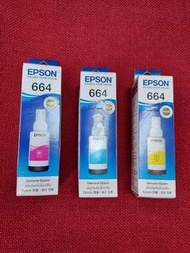 全新Epson 原廠003 添加式墨水(紅，黃，藍各1支）