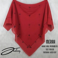 Hijab Segiempat Voal Premium Lasercut Motif New Button