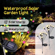 SG Ready Stock Landscape Light Solar Firefly Lights Outdoor Waterproof LED Garden Light Flower Pot D