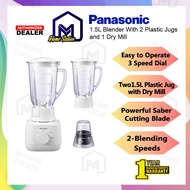 Panasonic 1.5L Blender with 2 Plastic Jugs and 1 Dry MX-EP5171 | MX-EP5171WSK (White) / MX-EP5171KSK