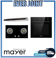Mayer MMGH772HI [78cm] 2 Burner Glass Gas Hob + Mayer MMSL902BE [90cm] Slimline Hood + Mayer MMDO8R [60cm] Built-in Oven with Smoke Ventilation System Bundle Deal!!