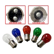 12V 1016 1141 Red Orange Amber Blue Green White Brake Color Color Bulb Kereta Brek Lampu Merah Tail 