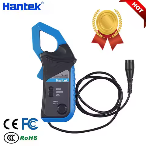 Hantek Oscilloscopes CC65 CC650 CC800 AC/DC Current Clamp Meter 20KHz 400Hz Bandwidth 1mV/10mA 65A/6