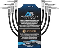 Audioblast - 3 Units - 6 Inch - HQ-1 - Ultra Flexible - Dual Shielded (100%) - Guitar Instrument Eff