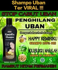 SEPAKET SHAMPO happy kemiri DAN MINYAK RAMBUT PENUMBUH RAMBUT/PENGHILANG UBAN ORIGINAL