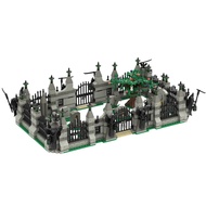Hell Gate Small Particle Building Blocks MOC Scene Fence Landscape Halloween Haunted House Model Dec