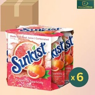 原箱 Sunkist 新奇士西柚汁汽水(330mlx 4) x 6