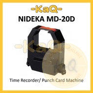 NIDEKA MD-20D PUNCH CARD TIME RECORDER RIBBON BLACK RED DUAL COLOR PREMIUM QUALITY INK RIBBON