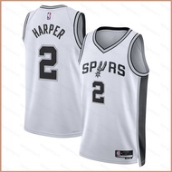 HQ2 2025 NBA San Antonio Spurs Dylan Harper Jersey Child Adult Plus Size-Number 2 QH1
