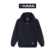 Hara เสื้อหนาวฮู้ดดี้ ผ้ายืดใส่สบาย ซิปหน้า สกรีนลายด้านหลัง รุ่น Classic J-9911401