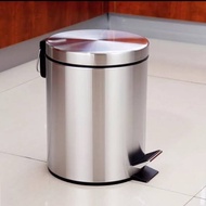 MASPION D-27 STAINLESS STEEL Office Trash Can 3L DUSTBIN 3L DUST BIN PEDAL