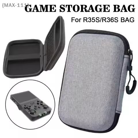 【F2-MAX111】Protective Case For R36S/R35S EVA Hard Game Storage Bag Protect Case Game Console Storage