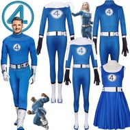 Movie Fantastic Four Reed Richards Cosplay Costume Invisible Woman Mister Fantastic Jumpsuit Uniform
