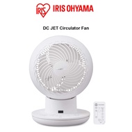 Iris Ohyama - Compact, Powerful, Horizontal &amp; Vertical Swing 6" DC JET Circulator Fan, PCF-SDS15T, White