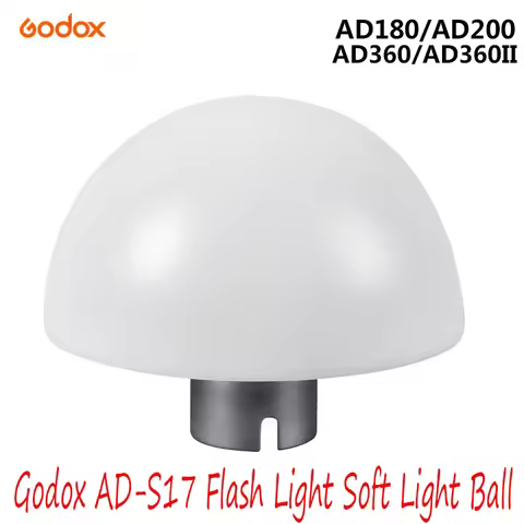 Flash Soft Light Ball Cover Dome Diffuser Godox AD-S17 For Godox AD200 AD200Pro AD360II AD180 AD360 