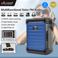 [COD]NSS Solar Radio fm am sale Radio am fm with bluetooth speaker rechargeable with Solar Panel Support USB TF Card Music Player with Led Flashlight NS-6056