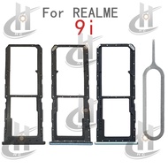 For Realme 9i Sim Card Tray Slot Holder Card Holder Reader SD Slot Adapter Replacement Parts