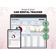 Car Rental Booking System Template, Car Rental Management, Car Rental Business Income & Expense Trac