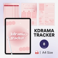 KDrama Tracker | A4 Size | PDF | Digital Planner