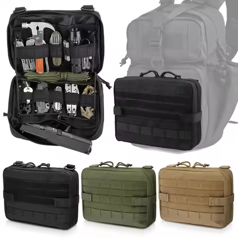 Tactical Molle Pouch Utility Admin Pouch EDC Medical Bag Attachment EDC Pouch Backpack Small Gear Ga