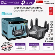 TP-LINK Archer AXE300 AXE16000 Quad-Band 16-Stream Wi-Fi 6E Router with Two 10G Ports (3Y BLT)