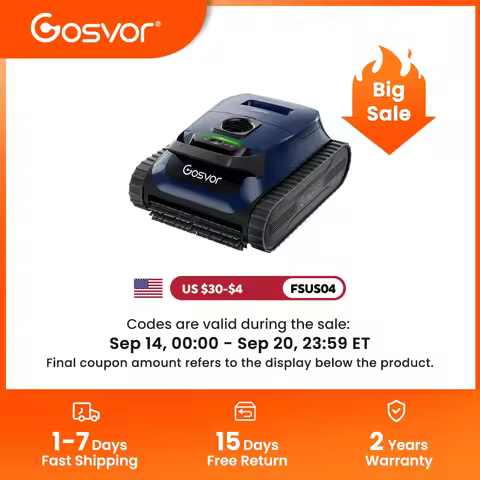 Gosvor LiteVac G1 Robotic Pool Cleaner, 2026 New Upgrade, Smart Navigation & APP Control, Wall Water