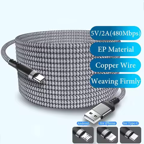 Fast Charge Data Cable USB A To USB C(IOS Android) 5V/2A 480Mbps for Huawei Iphone Samsung VIVO Xiao