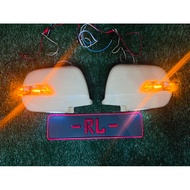Toyota Alphard ANH10 ANH15 Side Mirror replacement Cover Light Bar &amp; LED Foot Lamp 2002 2003 2004 2005 bodykit body kit