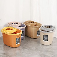 S-T🔰Household Light Luxury Manual Water Bucket Thickened Plastic Cleaning Floor Mop Bucket Rotating Twist Bucket with Wh