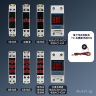 Current Meter Rail-Mounted Indicator Current Meter Digital Display Voltage Frequency Meter Mini Sing