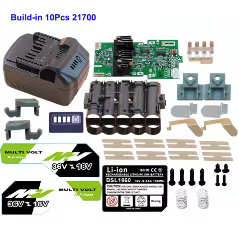 21700*10 BSL36A18 18V 36V Battery Case for Metabo HPT Hitachi MultiVolt Battery 371751M 372121M BSL3
