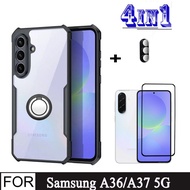Samsung A36 A37 5G Shockproof Phone Case for Samsung Galaxy A05 A06 A07 4in1 Tempered Glass Screen P